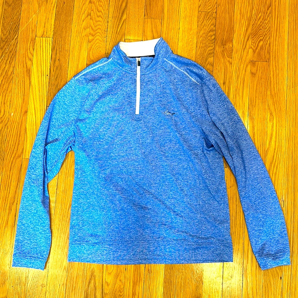 Men’s Greg Normal 1/4 Zip Sweater size medium - blue